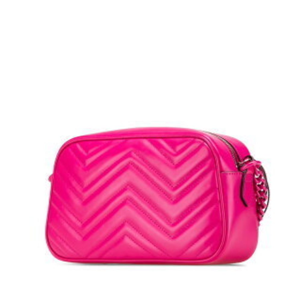 Gucci GG Marmont crossbody chain shoulder bag pink leather - Picture 2 of 9